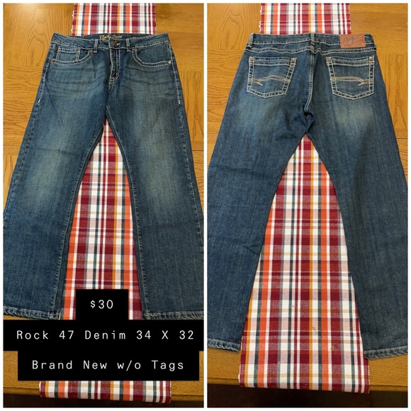 Rock 47 by Wrangler Other - Men’s Rock 47 Denim Jeans 34x32